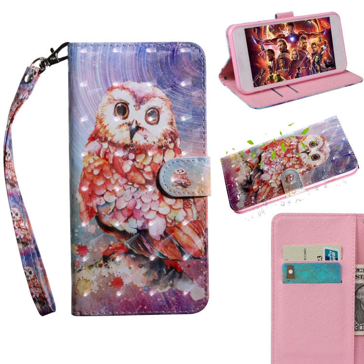 3D Painted Pattern Leather Phone Case, For Motorola Moto E20 / E30 / E40, For Motorola Moto E32, ...