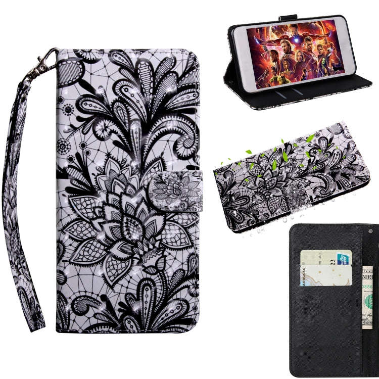 3D Painted Pattern Leather Phone Case, For Motorola Moto E20 / E30 / E40, For Motorola Moto E32, ...