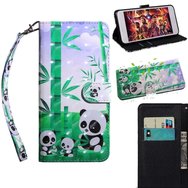 3D Painted Pattern Leather Phone Case, For Motorola Moto E20 / E30 / E40, For Motorola Moto E32, ...