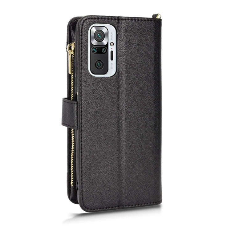 Litchi Texture Zipper Leather Phone Case, For Xiaomi Redmi Note 10 Pro / 10 Pro Max 4G, For Xiaom...
