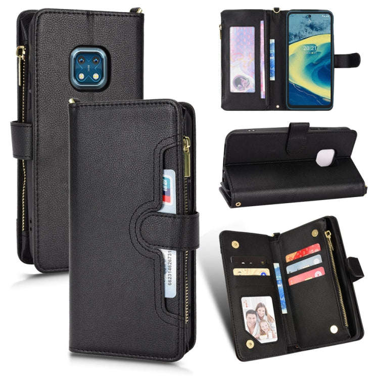 Litchi Texture Zipper Leather Phone Case, For Xiaomi Redmi Note 10 Pro / 10 Pro Max 4G, For Xiaom...