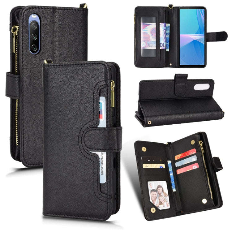 Litchi Texture Zipper Leather Phone Case, For Xiaomi Redmi Note 10 Pro / 10 Pro Max 4G, For Xiaom...