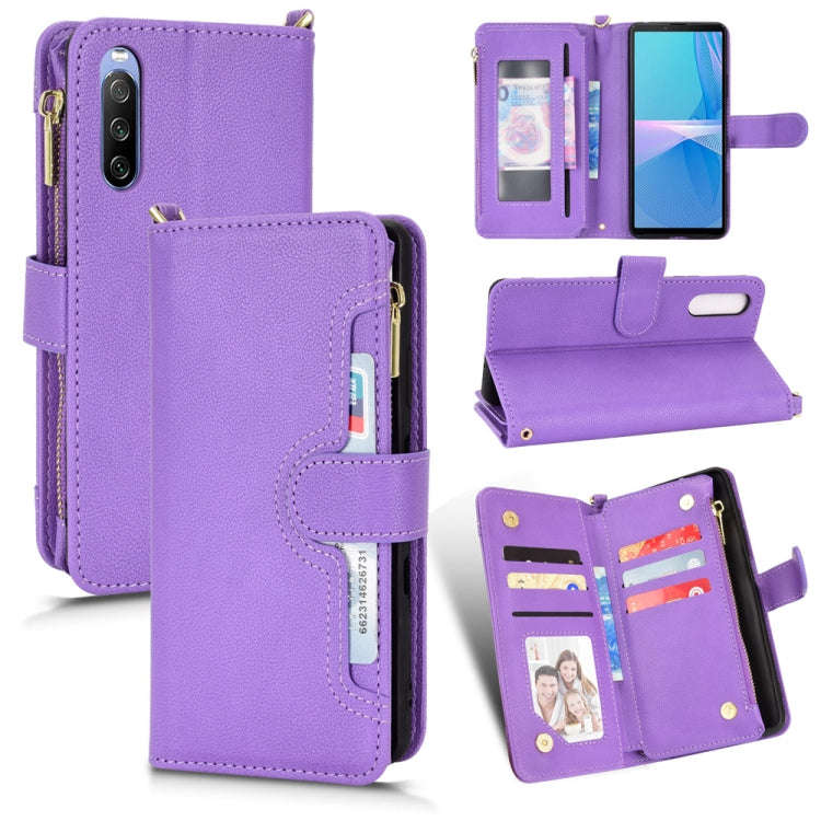 Litchi Texture Zipper Leather Phone Case, For Xiaomi Redmi Note 10 Pro / 10 Pro Max 4G, For Xiaom...