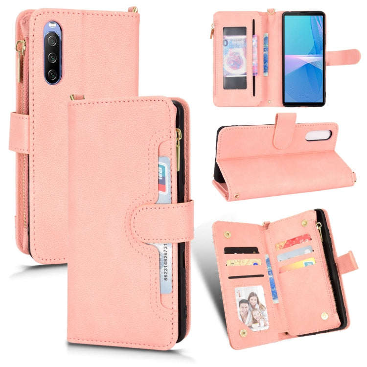Litchi Texture Zipper Leather Phone Case, For Xiaomi Redmi Note 10 Pro / 10 Pro Max 4G, For Xiaom...