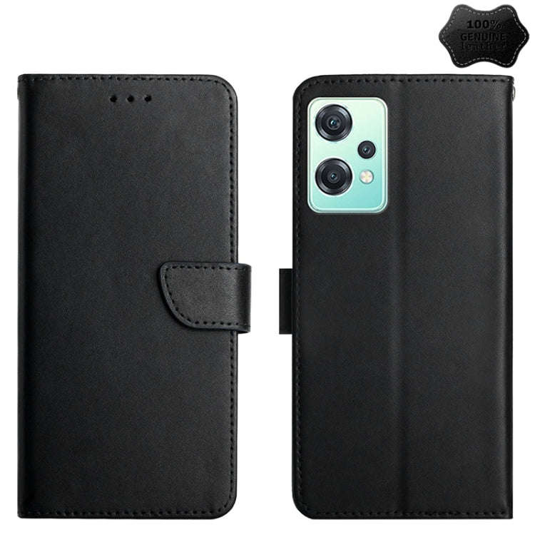 Genuine Leather Fingerprint-proof Horizontal Flip Phone Case, For OnePlus 10R, For OnePlus Nord C...