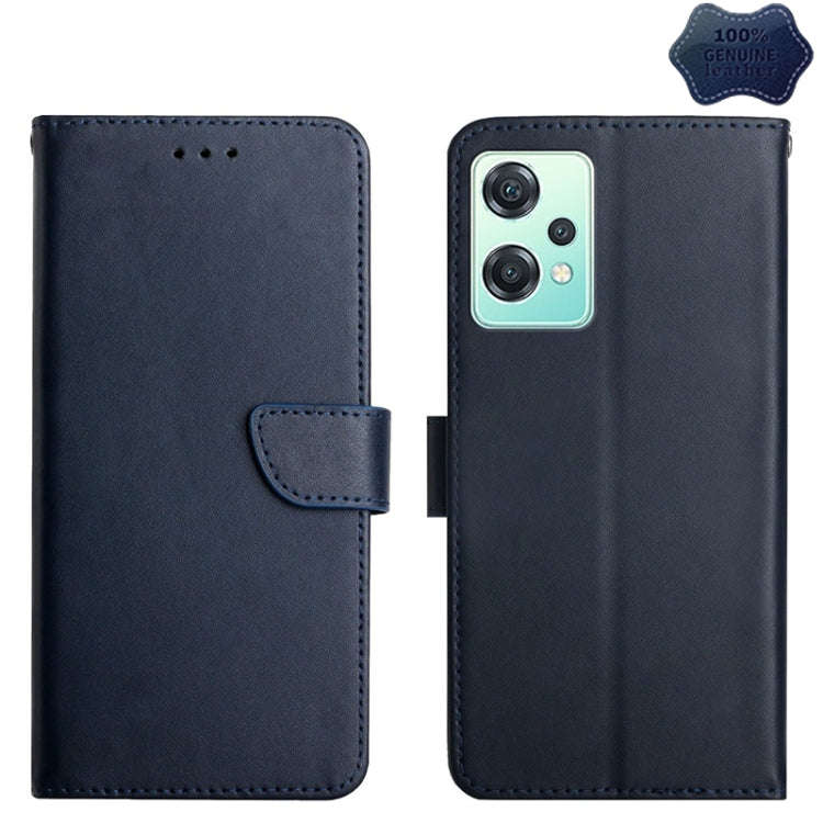 Genuine Leather Fingerprint-proof Horizontal Flip Phone Case, For OnePlus 10R, For OnePlus Nord C...