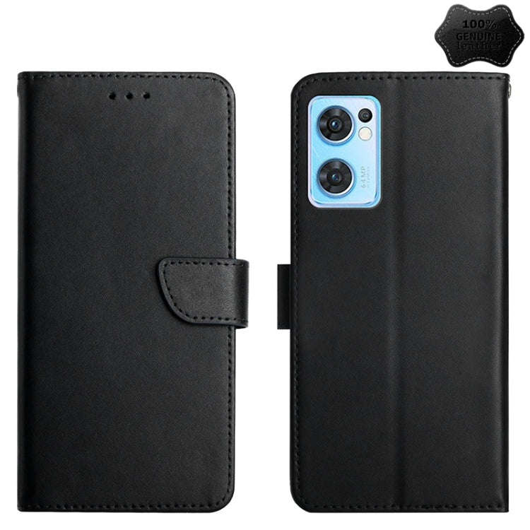 Genuine Leather Fingerprint-proof Horizontal Flip Phone Case, For OnePlus 10R, For OnePlus Nord C...