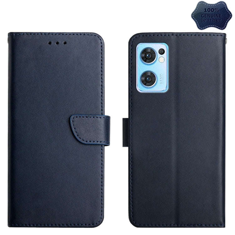 Genuine Leather Fingerprint-proof Horizontal Flip Phone Case, For OnePlus 10R, For OnePlus Nord C...