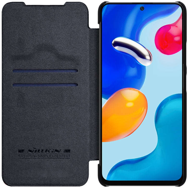 NILLKIN QIN Series Crazy Horse Texture Leather Case, For Xiaomi Redmi Note 11S