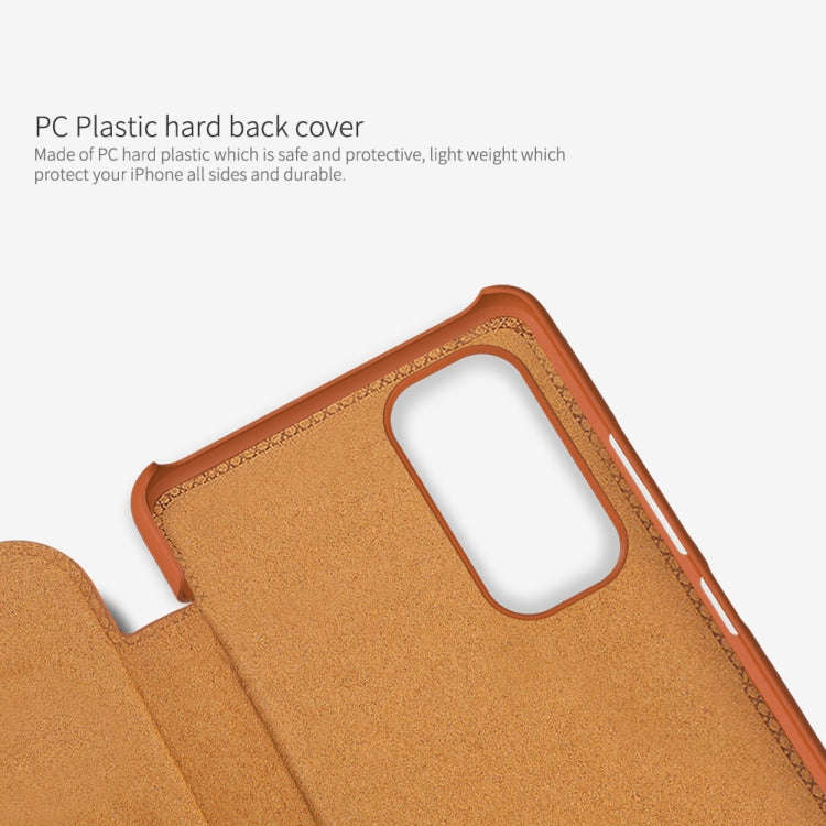 NILLKIN QIN Series Crazy Horse Texture Leather Case, For Xiaomi Redmi Note 11S
