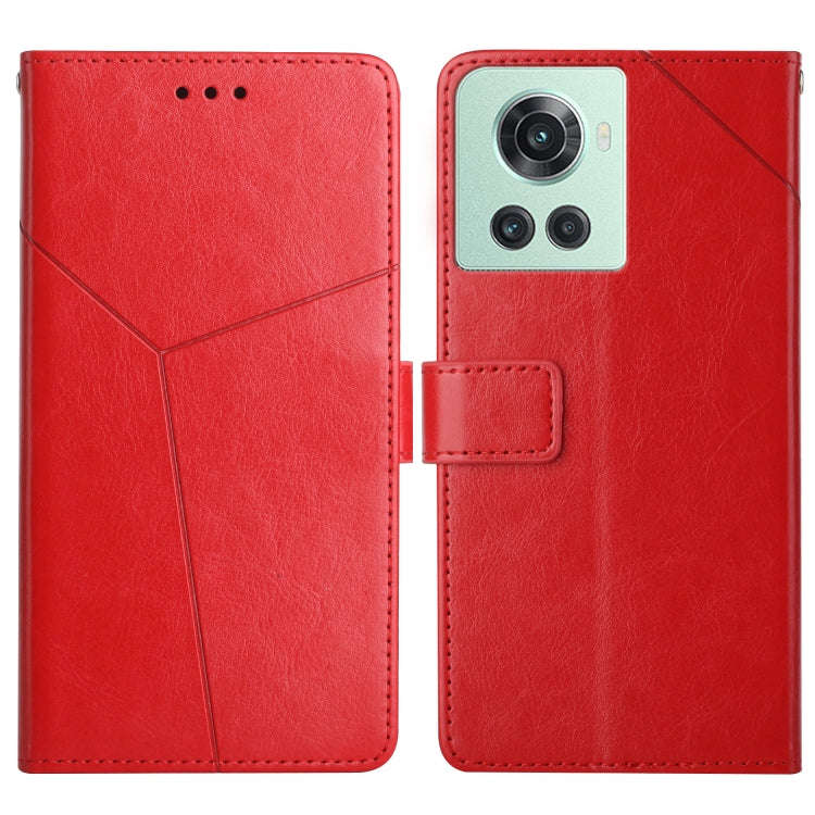 Y Stitching Horizontal Flip Leather Phone Case, For OnePlus 10R/ACE, For OnePlus Nord CE 2 5G, Fo...