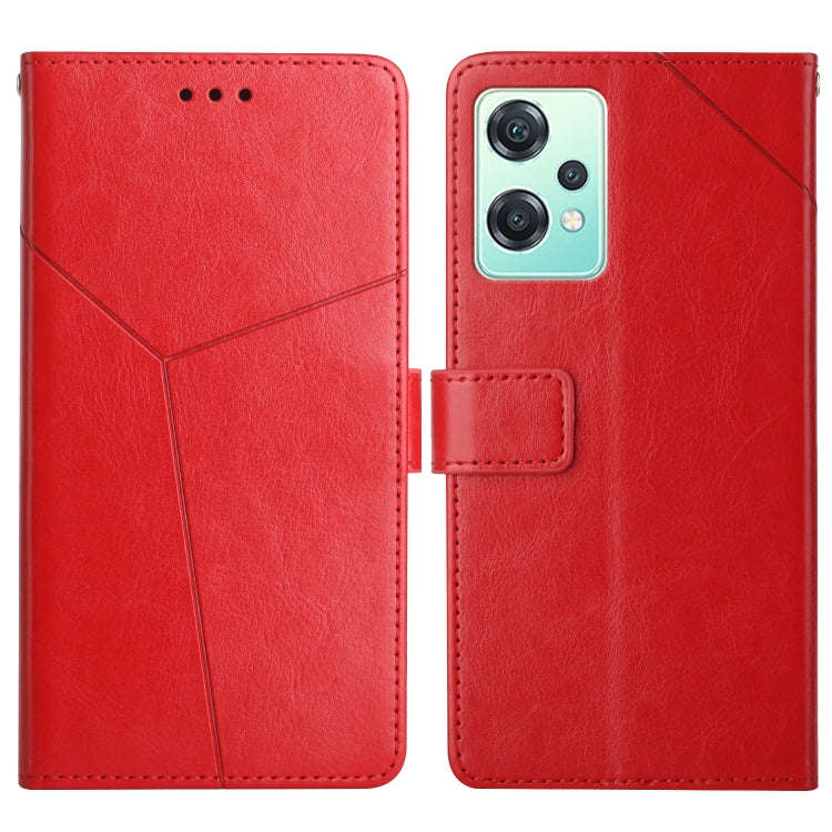 Y Stitching Horizontal Flip Leather Phone Case, For OnePlus 10R/ACE, For OnePlus Nord CE 2 5G, Fo...