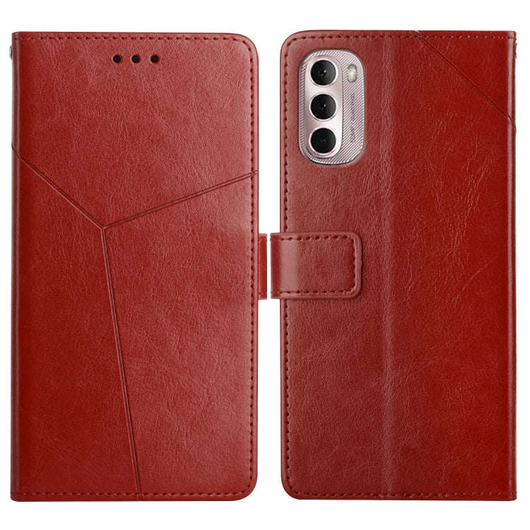 Y Stitching Horizontal Flip Leather Phone Case, For OnePlus 10R/ACE, For OnePlus Nord CE 2 5G, Fo...
