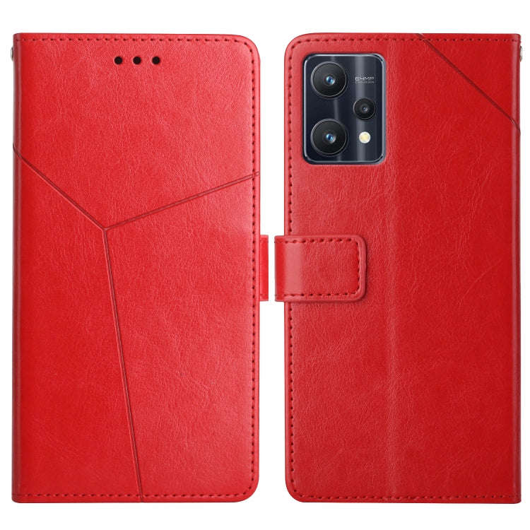 Y Stitching Horizontal Flip Leather Phone Case, For OPPO Realme 9 Pro+/Realme 9 4G, For Samsung G...