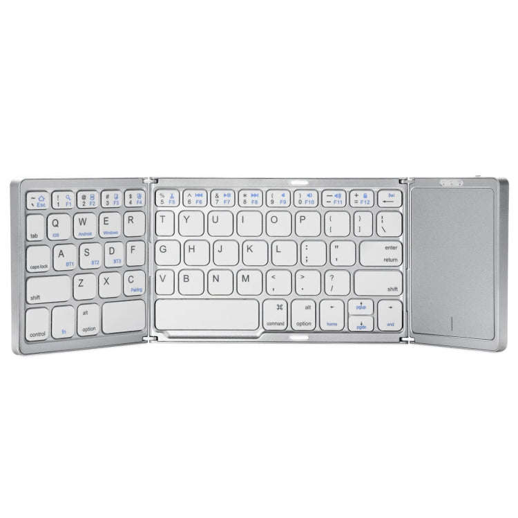B089T Foldable Bluetooth Keyboard Rechargeable with Touchpad, B089T(Grey), B089T  (Silver), B089T...