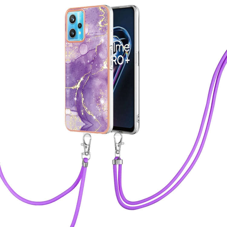 Electroplating Marble Pattern TPU Phone Case with Lanyard, For iPhone SE 2022 / SE 2020 / 8 / 7, ...