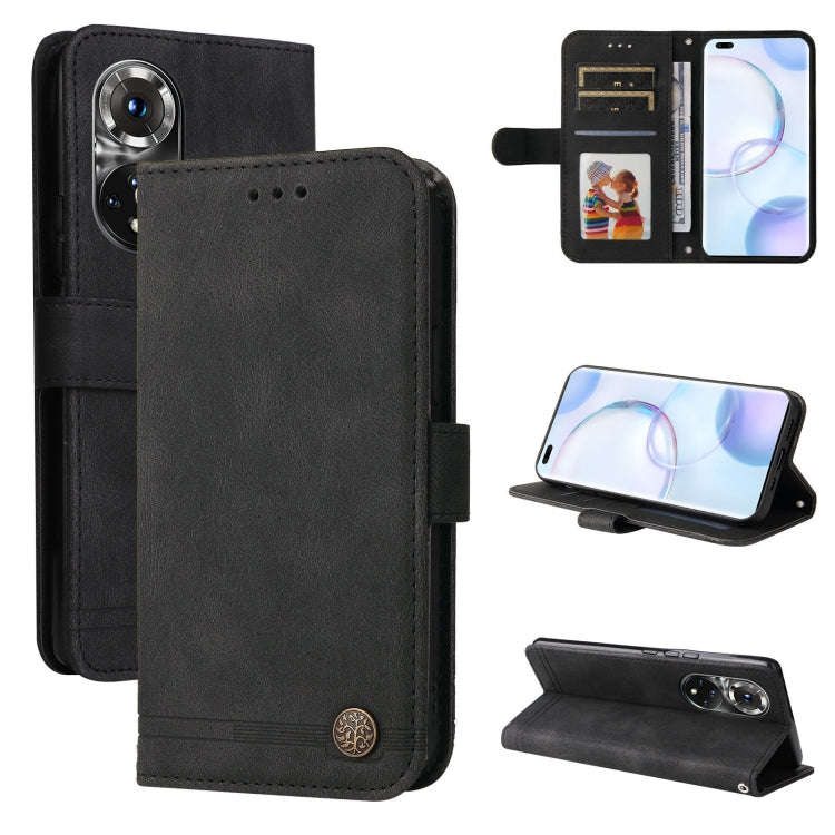 Skin Feel Life Tree Metal Button Leather Phone Case, For Xiaomi Redmi Note 11E / 10 Prime+ 5G, Fo...