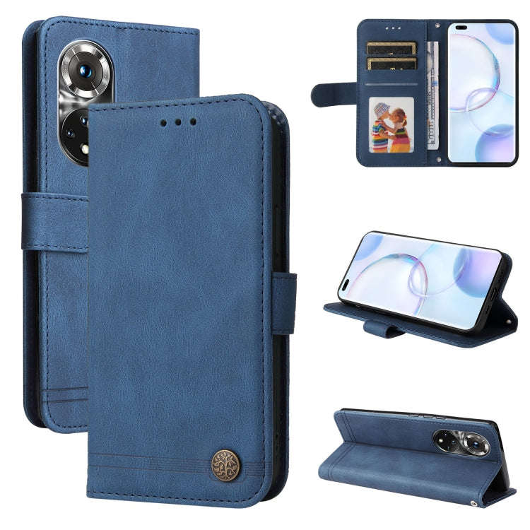Skin Feel Life Tree Metal Button Leather Phone Case, For Xiaomi Redmi Note 11E / 10 Prime+ 5G, Fo...