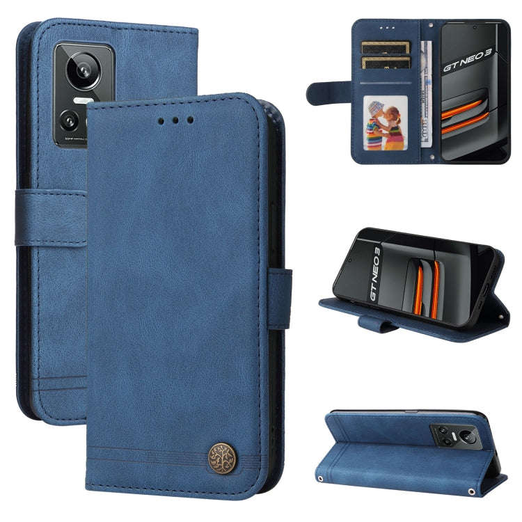 Skin Feel Life Tree Metal Button Leather Phone Case, For Xiaomi Redmi Note 11E / 10 Prime+ 5G, Fo...