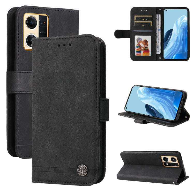 Skin Feel Life Tree Metal Button Leather Phone Case, For Xiaomi Redmi Note 11E / 10 Prime+ 5G, Fo...