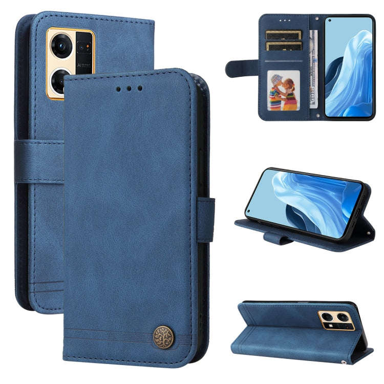 Skin Feel Life Tree Metal Button Leather Phone Case, For Xiaomi Redmi Note 11E / 10 Prime+ 5G, Fo...