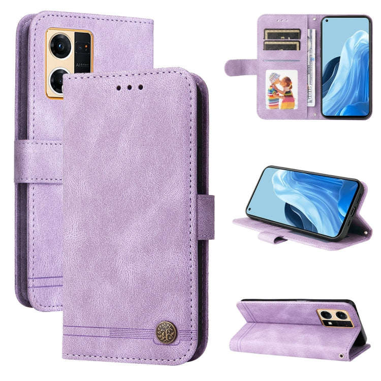 Skin Feel Life Tree Metal Button Leather Phone Case, For Xiaomi Redmi Note 11E / 10 Prime+ 5G, Fo...