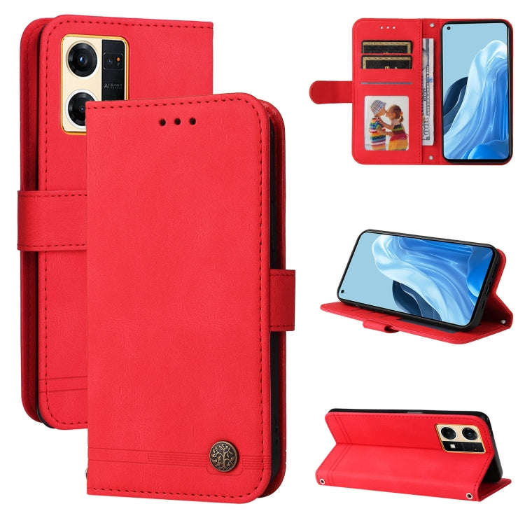 Skin Feel Life Tree Metal Button Leather Phone Case, For Xiaomi Redmi Note 11E / 10 Prime+ 5G, Fo...