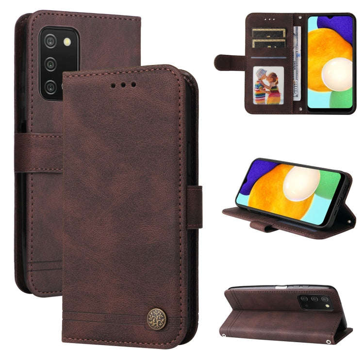 Skin Feel Life Tree Metal Button Leather Phone Case, For Xiaomi Redmi Note 11E / 10 Prime+ 5G, Fo...