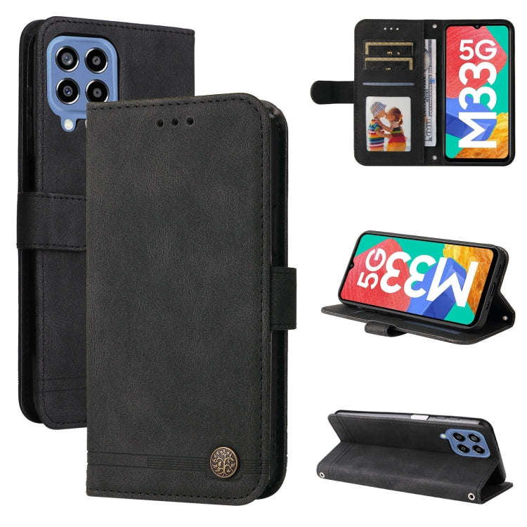 Skin Feel Life Tree Metal Button Leather Phone Case, For Xiaomi Redmi Note 11E / 10 Prime+ 5G, Fo...