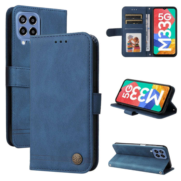Skin Feel Life Tree Metal Button Leather Phone Case, For Xiaomi Redmi Note 11E / 10 Prime+ 5G, Fo...