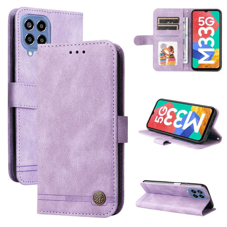 Skin Feel Life Tree Metal Button Leather Phone Case, For Xiaomi Redmi Note 11E / 10 Prime+ 5G, Fo...