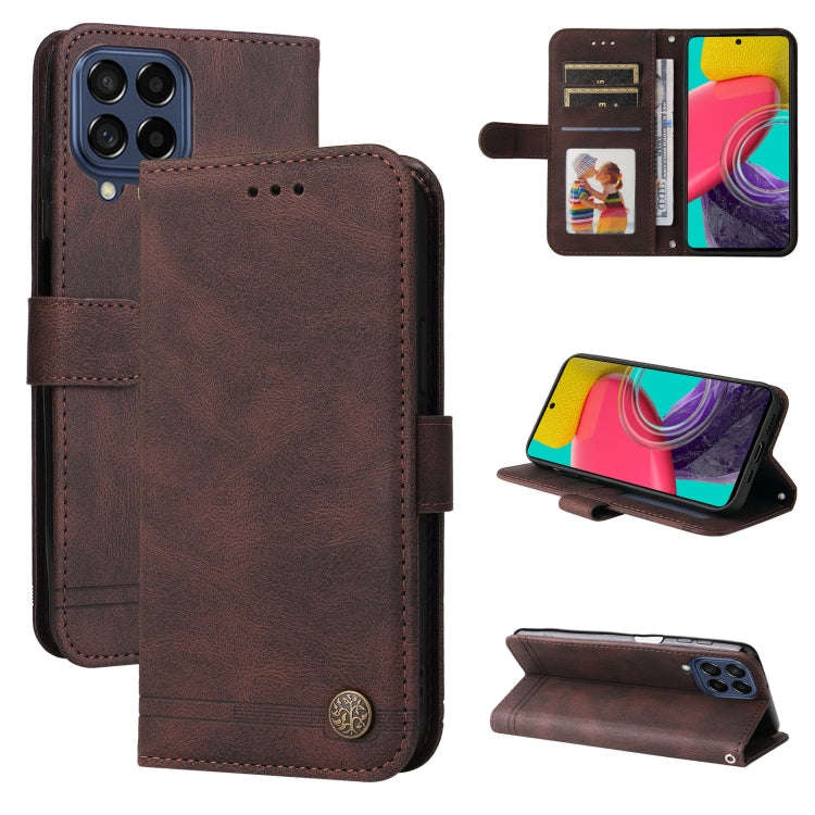 Skin Feel Life Tree Metal Button Leather Phone Case, For Xiaomi Redmi Note 11E / 10 Prime+ 5G, Fo...
