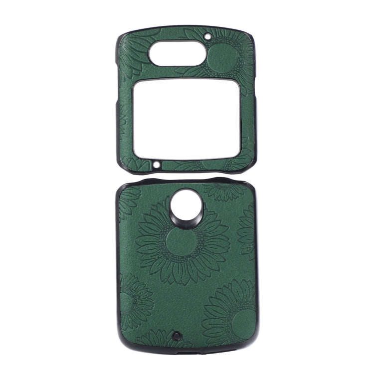 Sunflower Pattern PU+TPU+PC Shockproof Phone Case, For iPhone 13 Pro Max, For Motorola Razr 5G, F...