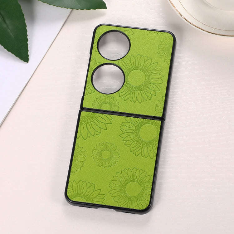 Sunflower Pattern PU+TPU+PC Shockproof Phone Case, For iPhone 13 Pro Max, For Motorola Razr 5G, F...
