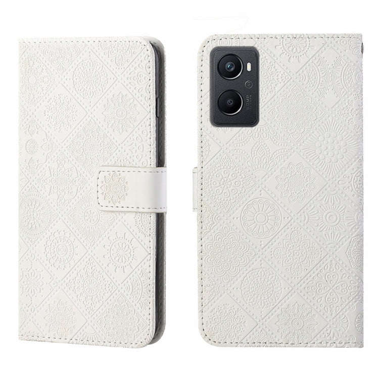 Ethnic Style Embossed Pattern Leather Phone Case, For OPPO A96 5G, For OPPO Find X5, For OPPO Fin...