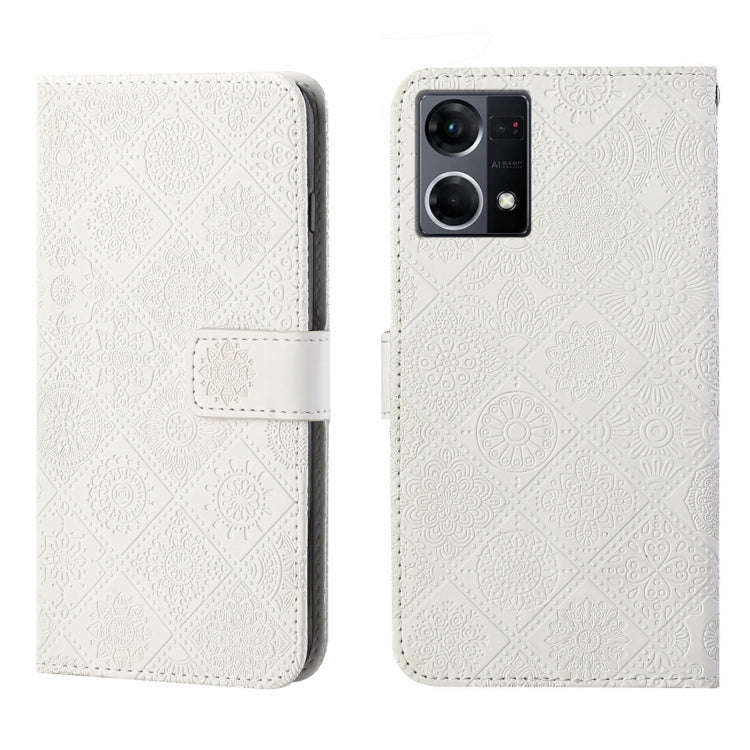 Ethnic Style Embossed Pattern Leather Phone Case, For OPPO A96 5G, For OPPO Find X5, For OPPO Fin...
