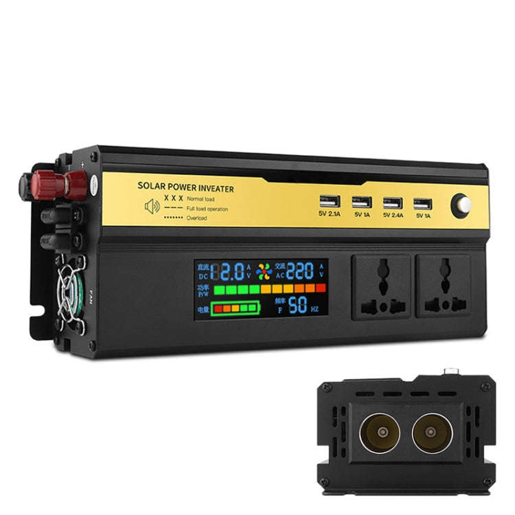 8896 1600W Car Smart Multi-functional Digital Display Inverter, 12V, 24V, 48V