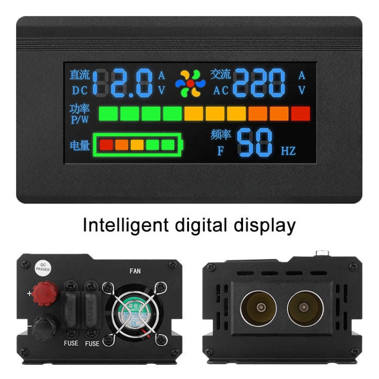 8896 2200W Car Smart Multi-functional Digital Display Inverter, 12V, 24V, 48V