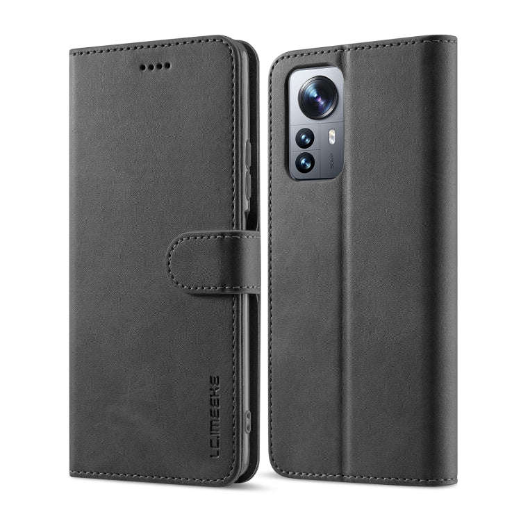 LC.IMEEKE Calf Texture Leather Phone Case, For Xiaomi 12 Lite