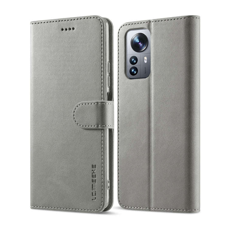 LC.IMEEKE Calf Texture Leather Phone Case, For Xiaomi 12 Lite