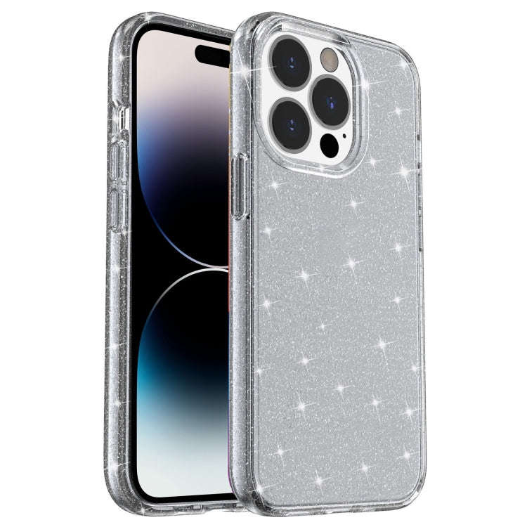 Shockproof Terminator Style Glitter Powder Protective Case, For iPhone 14, For iPhone 14 Pro, For...