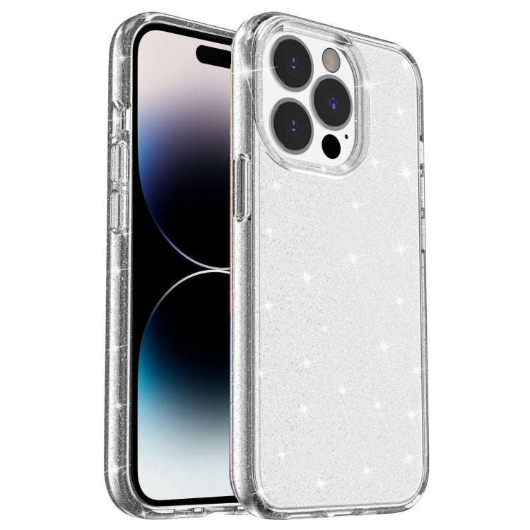 Shockproof Terminator Style Glitter Powder Protective Case, For iPhone 14, For iPhone 14 Pro, For...