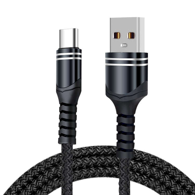 6A Woven Style USB Charging Cable, Cable Length: 1m, USB-C / Type-C, 8 Pin