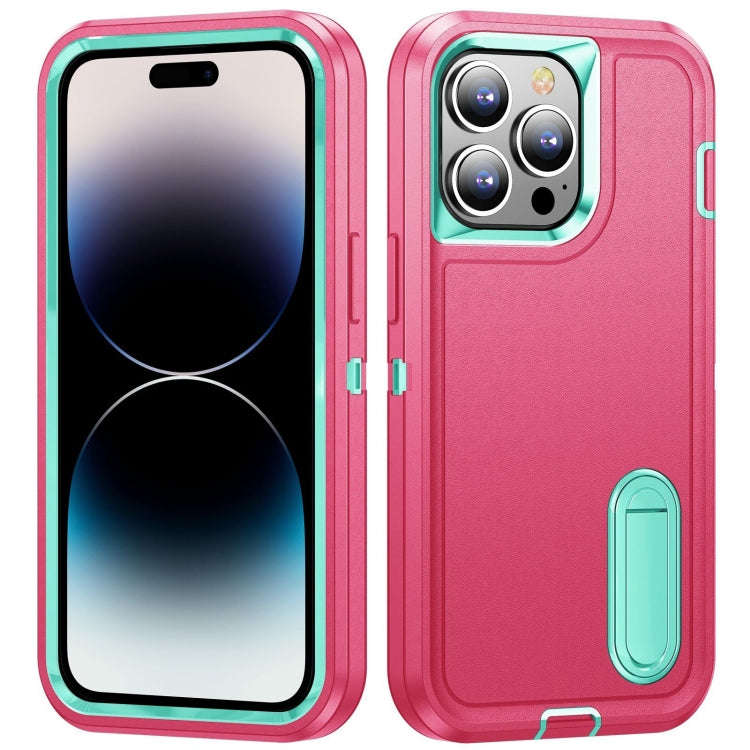 3 in 1 Rugged Holder Phone Case, For iPhone 14, For iPhone 14 Plus, For iPhone 14 Pro, For iPhone...