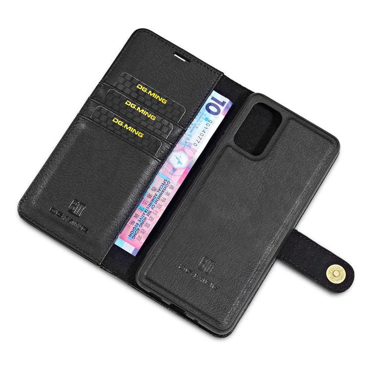 DG.MING Crazy Horse Texture Flip Detachable Magnetic Leather Case with Holder & Card Slots & Wall...