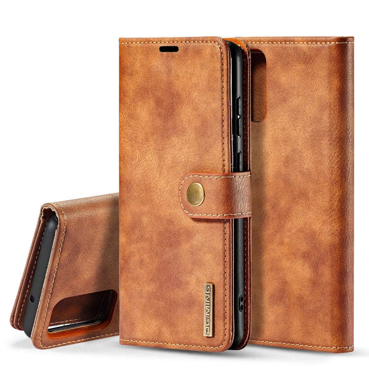 DG.MING Crazy Horse Texture Flip Detachable Magnetic Leather Case with Holder & Card Slots & Wall...