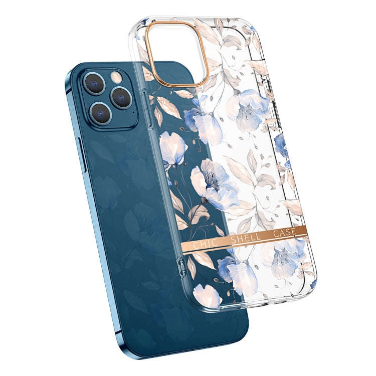 Translucent Electroplating Flower Phone Case, For iPhone 14, For iPhone 14 Pro, For iPhone 14 Plu...