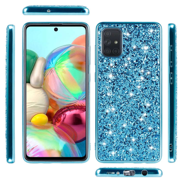 Plating Glittery Powder Shockproof TPU Protective Case, For Samsung Galaxy A51, For Samsung Galax...