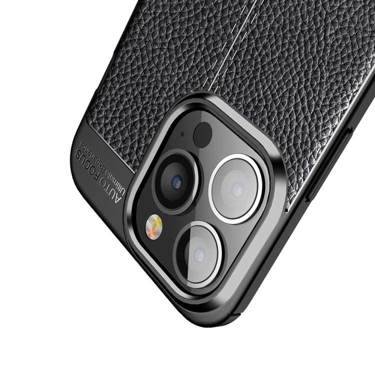 Litchi Texture TPU Phone Case, For iPhone 14 Pro, For iPhone 14 Pro Max, For iPhone 14 Plus