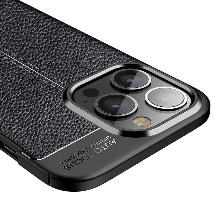 Litchi Texture TPU Phone Case, For iPhone 14 Pro, For iPhone 14 Pro Max, For iPhone 14 Plus